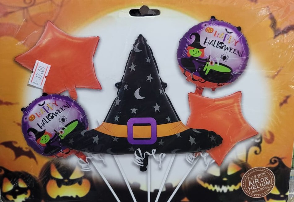 Set de Globos Sombrero de Bruja